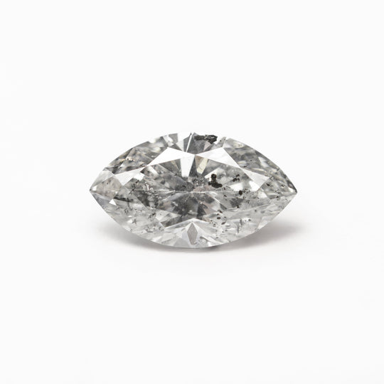 Salt and Pepper Brilliant Diamond - 0.82ct Marquise