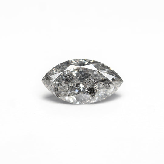 Salt and Pepper Brilliant Diamond - 0.59ct Marquise