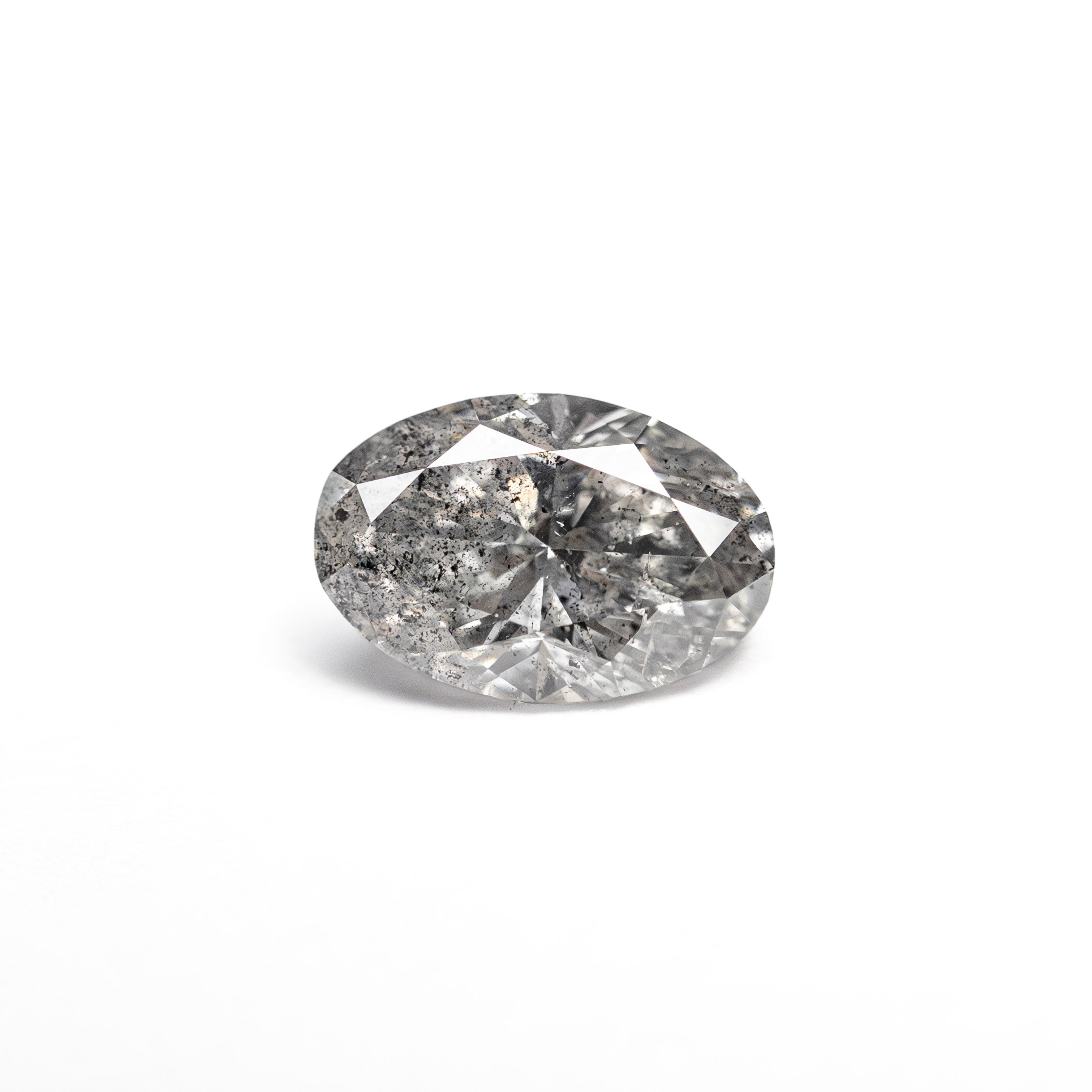Salt and Pepper Brilliant Diamond - 0.72ct Oval