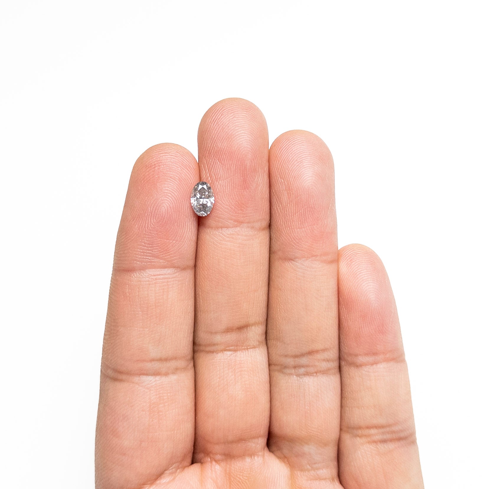 Salt and Pepper Brilliant Diamond - 0.72ct Oval