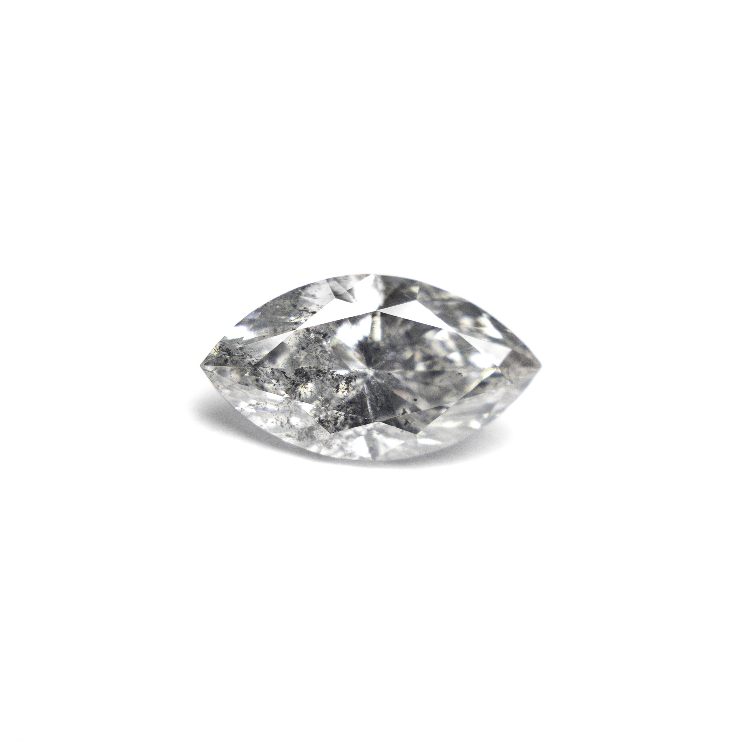 Salt and Pepper Brilliant Diamond - 0.72ct Marquise