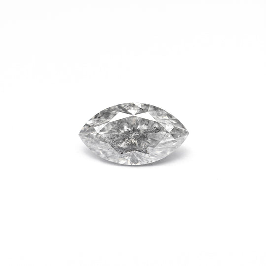 Salt and Pepper Brilliant Diamond - 0.63ct Marquise