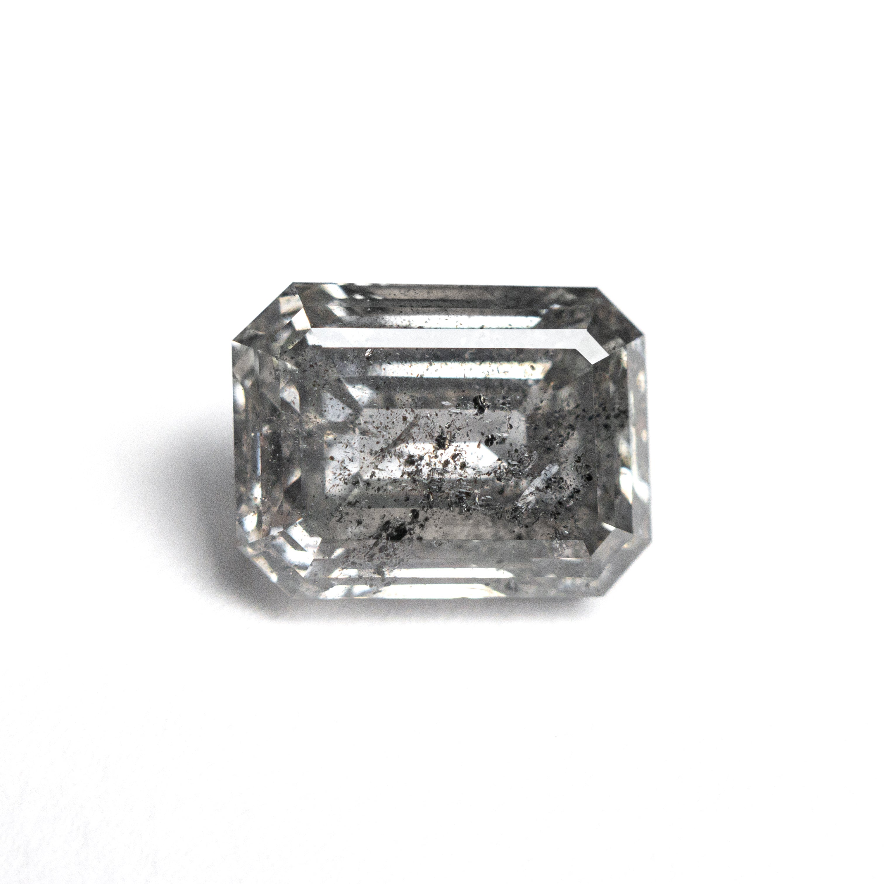 Salt and Pepper Step Cut Diamond - 2.83ct Cut Corner Rectangle