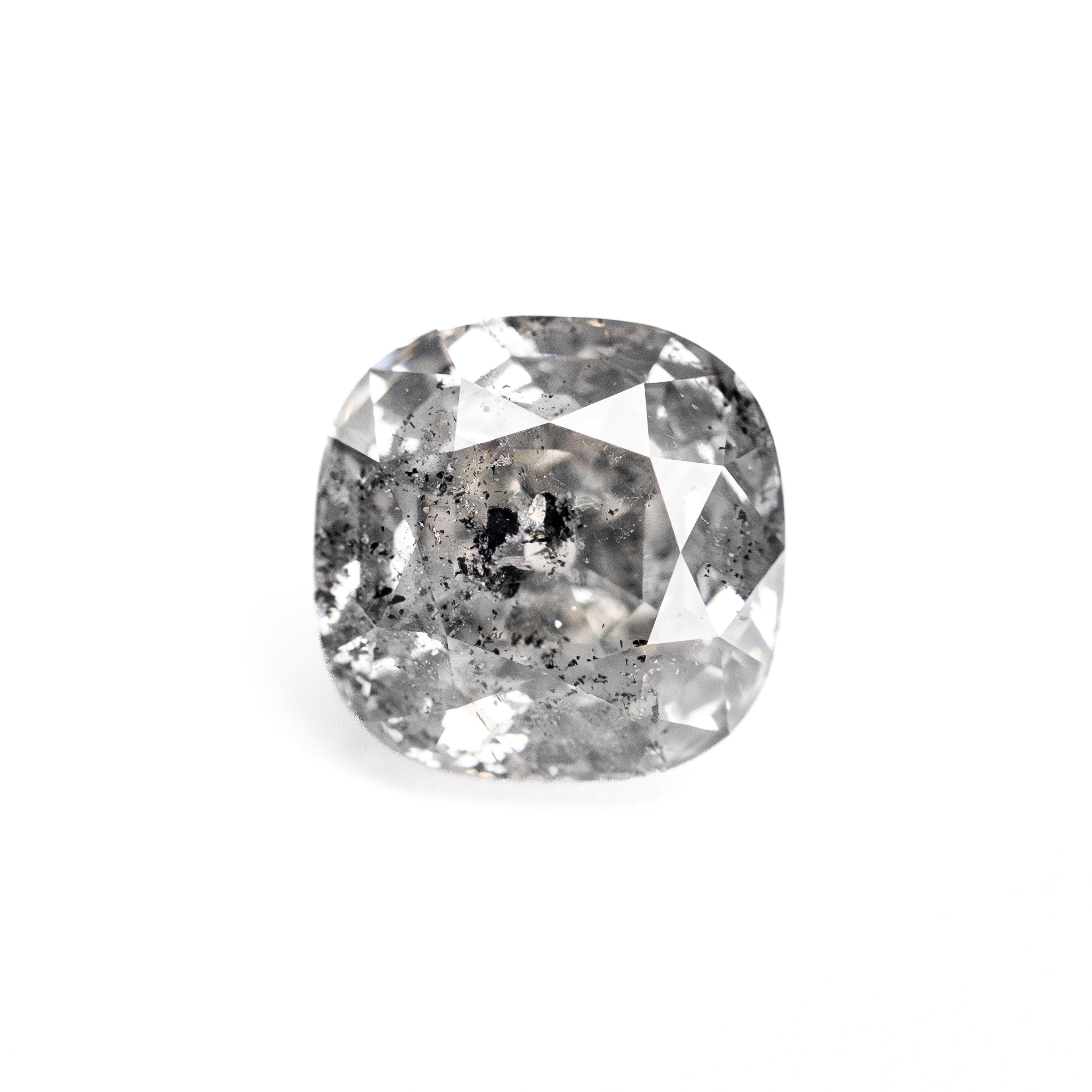 Salt and Pepper Brilliant Diamond - 2.12ct Cushion