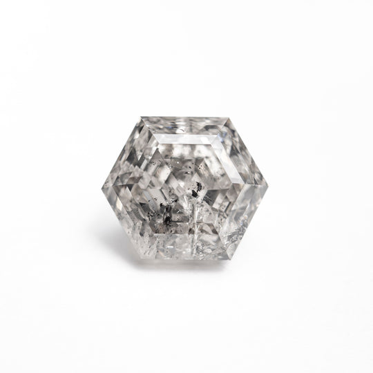 Salt and Pepper Step Cut Diamond - 1.78ct Hexagon