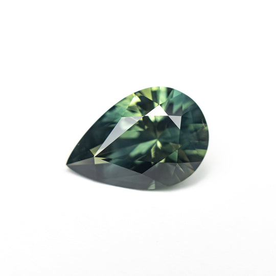 Teal/Green Brilliant Sapphire - 2.11ct Pear