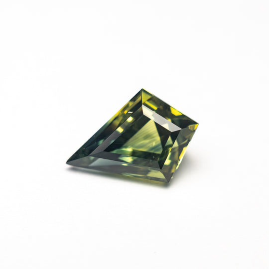 Parti Teal-Yellow Step Cut Sapphire - 1.40ct Kite
