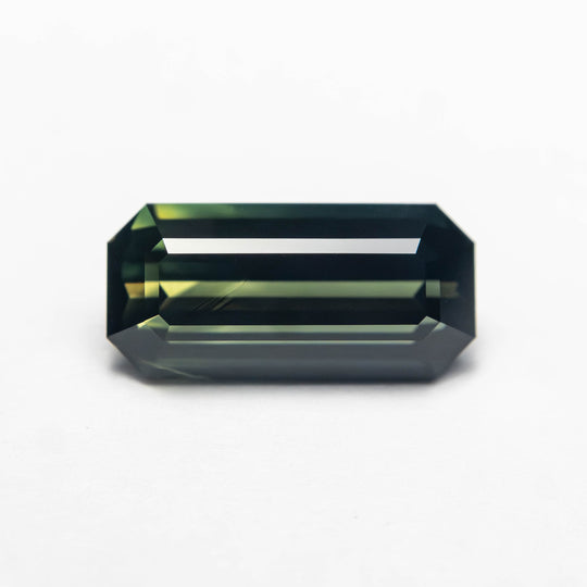 Green/Teal Step Cut Sapphire - 2.00ct Cut Corner Rectangle
