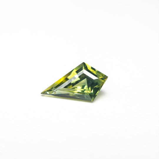 Green Step Cut Sapphire - 0.60ct Kite