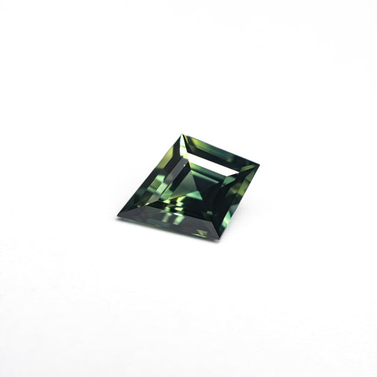 Green Step Cut Sapphire - 0.66ct Kite