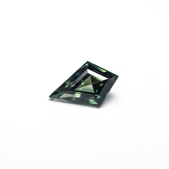 Green Step Cut Sapphire - 0.79ct Kite