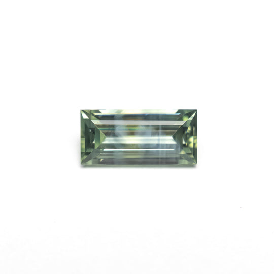 Teal/Green Step Cut Sapphire - 0.76ct Rectangle