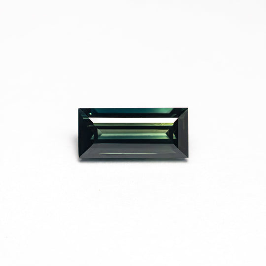 Teal/Green Step Cut Sapphire - 0.71ct Rectangle