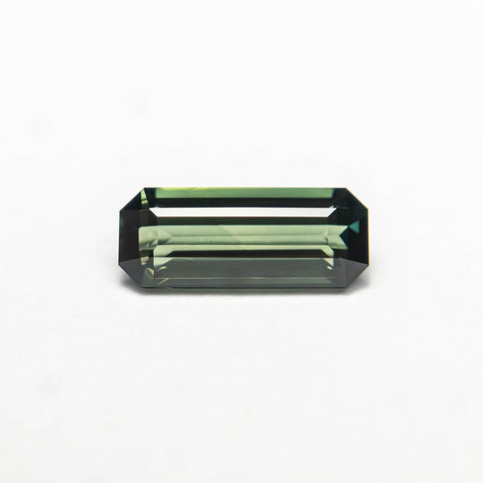 Green Step Cut Sapphire - 0.77ct Cut Corner Rectangle