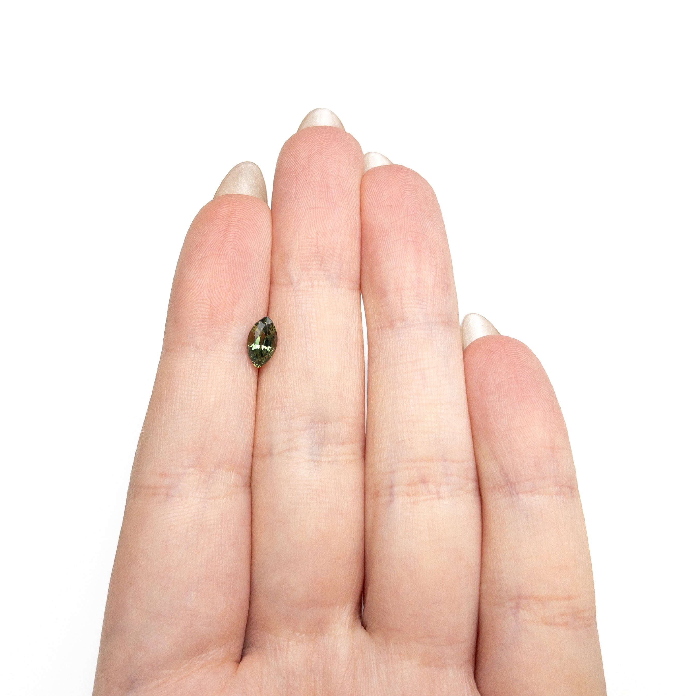Green Brilliant Sapphire - 0.93ct Marquise