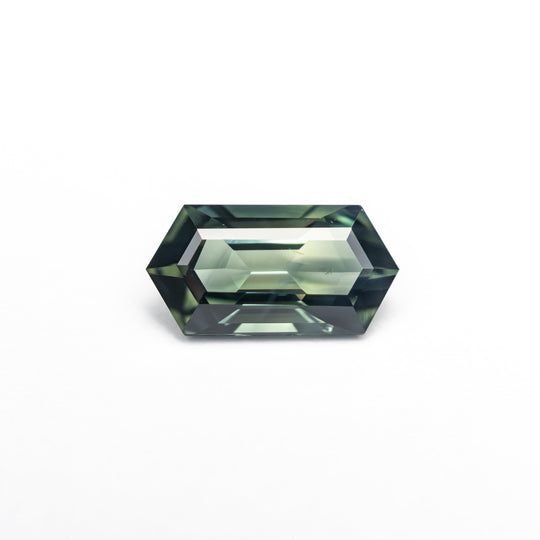 Teal Step Cut Sapphire - 1.09ct Hexagon