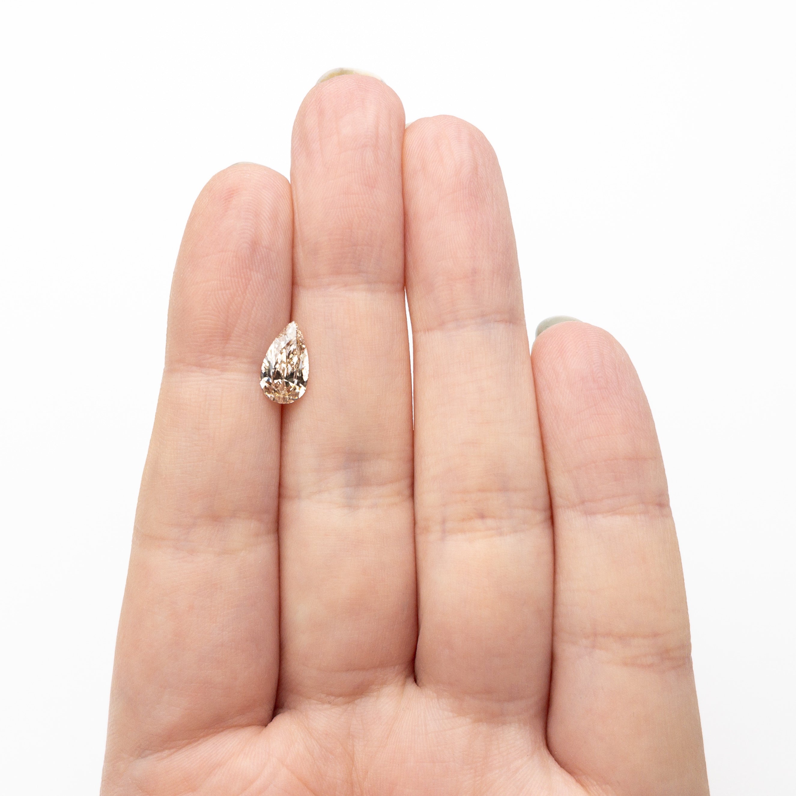 Champagne Brilliant Diamond - 1.21ct Pear - Foe & Dear