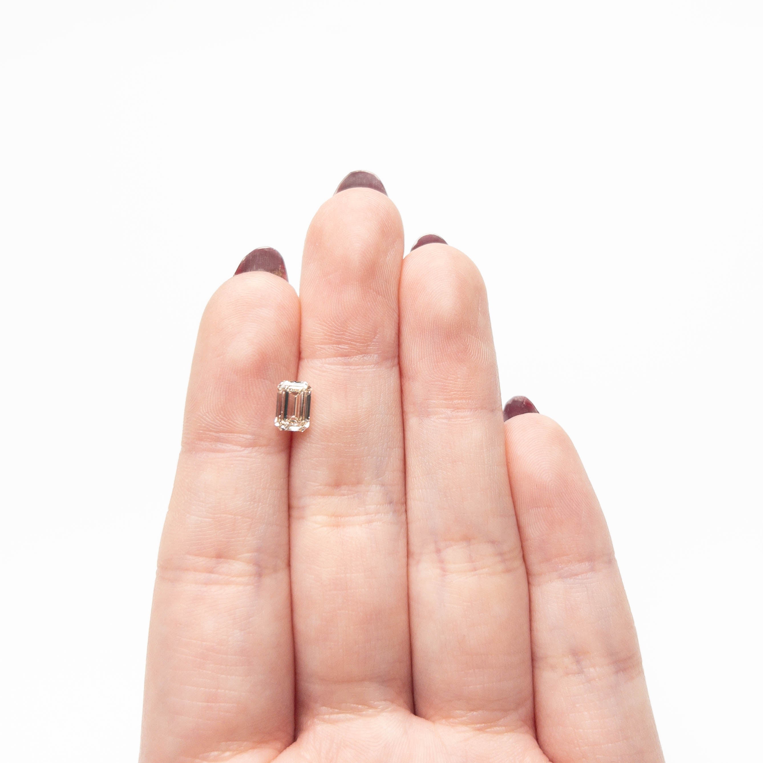 Champagne Step Cut Diamond - 1.00ct Cut Corner Rectangle - Foe & Dear