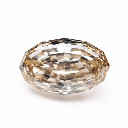 Champagne Step Cut Diamond - 3.02ct Geo Oval