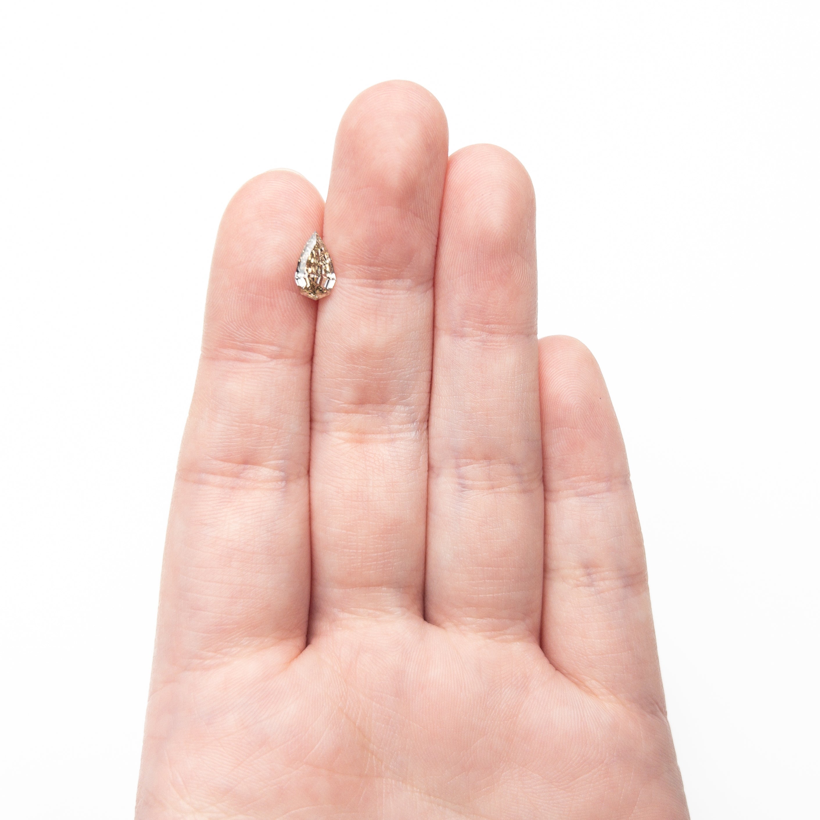 1.01ct 9.16x5.38x3.08mm SI1 C6 Geo Pear Step Cut 🇿🇦 27518-01 - Foe & Dear