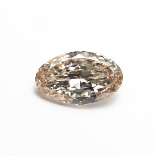 Champagne Brilliant Diamond - 1.02ct Oval