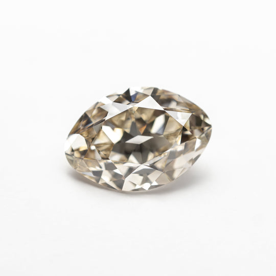 Champagne Modern Antique Brilliant Diamond - 1.61ct Marquise/Oval