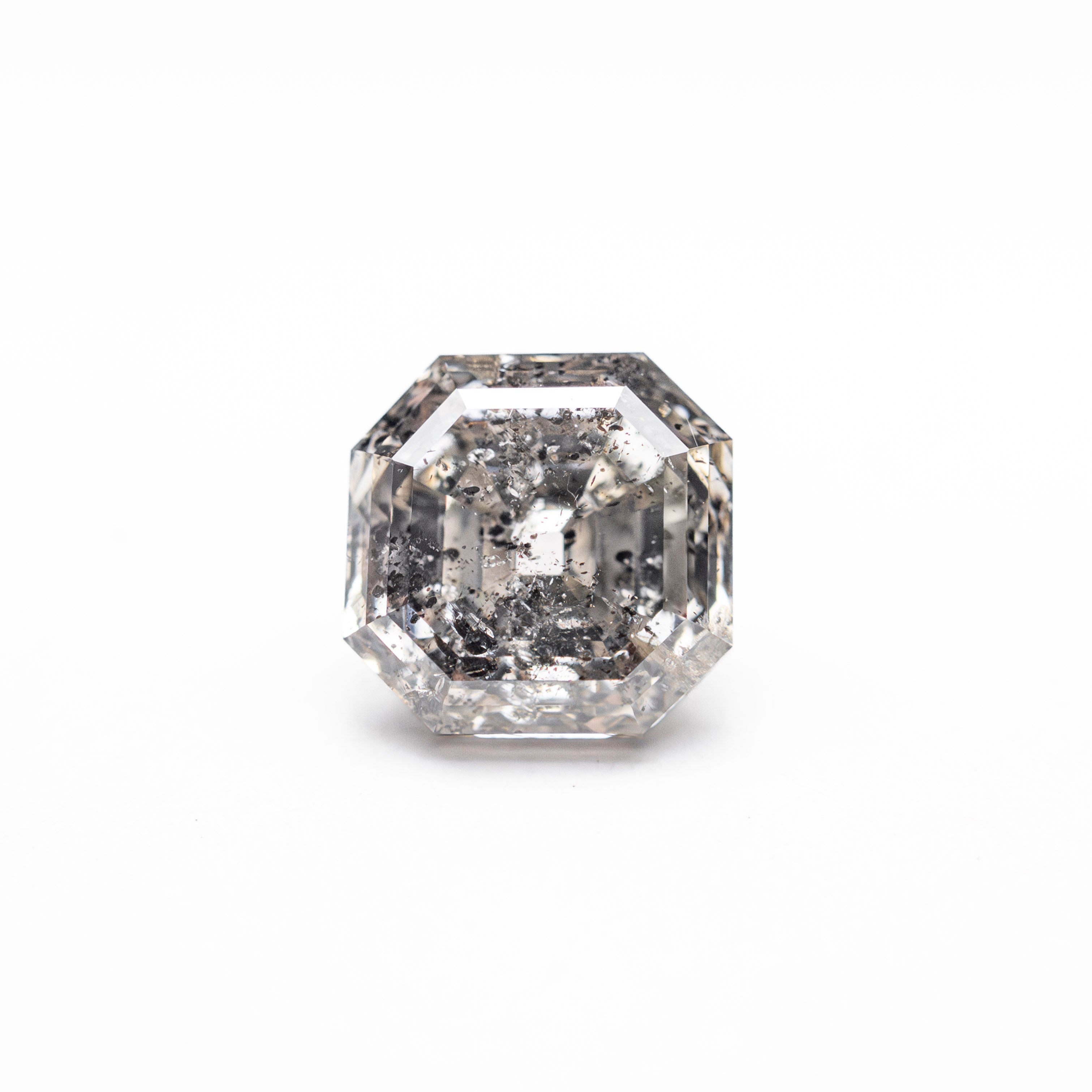 Salt and Pepper Step Cut Diamond - 1.34ct Cut Corner Square