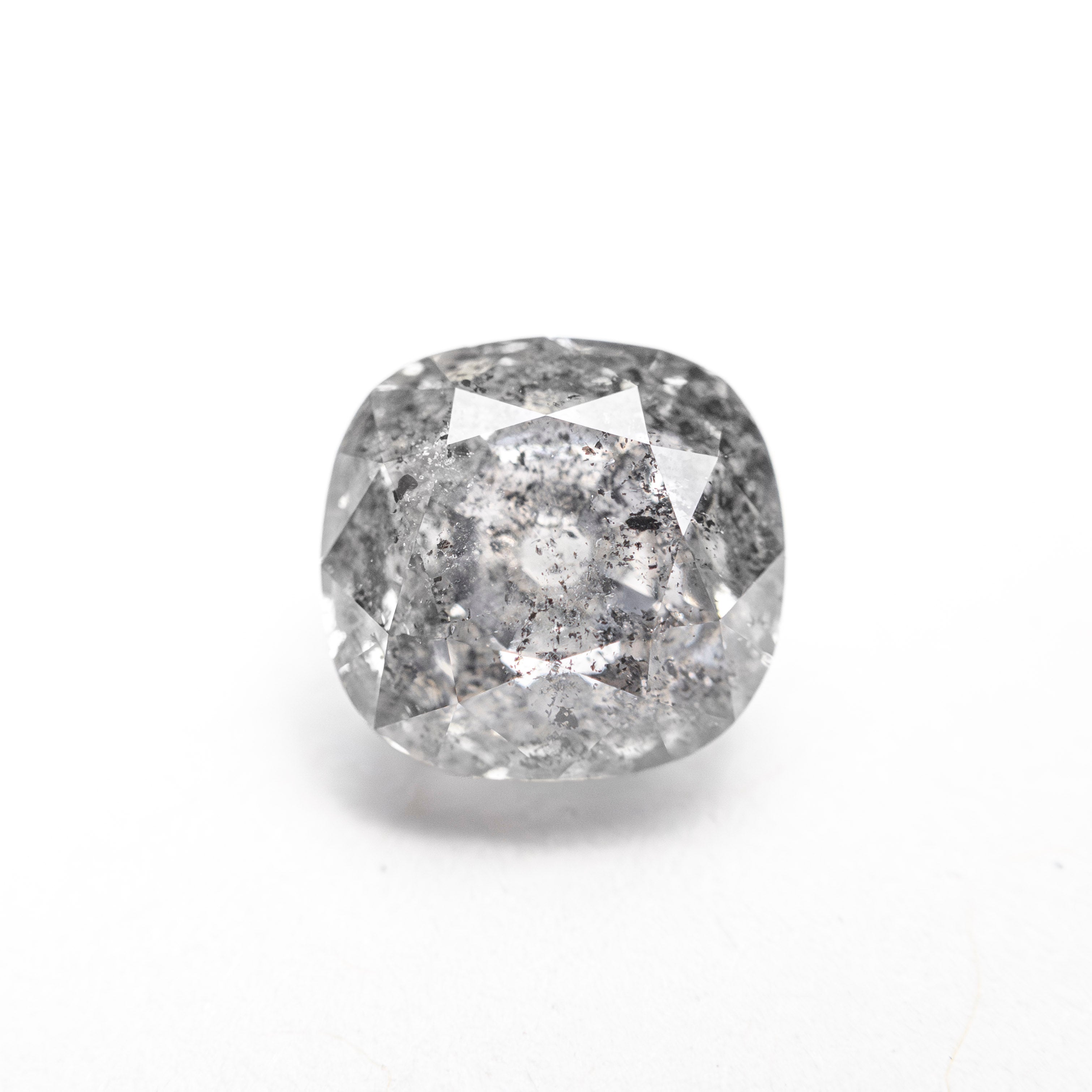 Salt and Pepper Modern Antique Old Mine Cut Diamond - 2.14ct Cushion