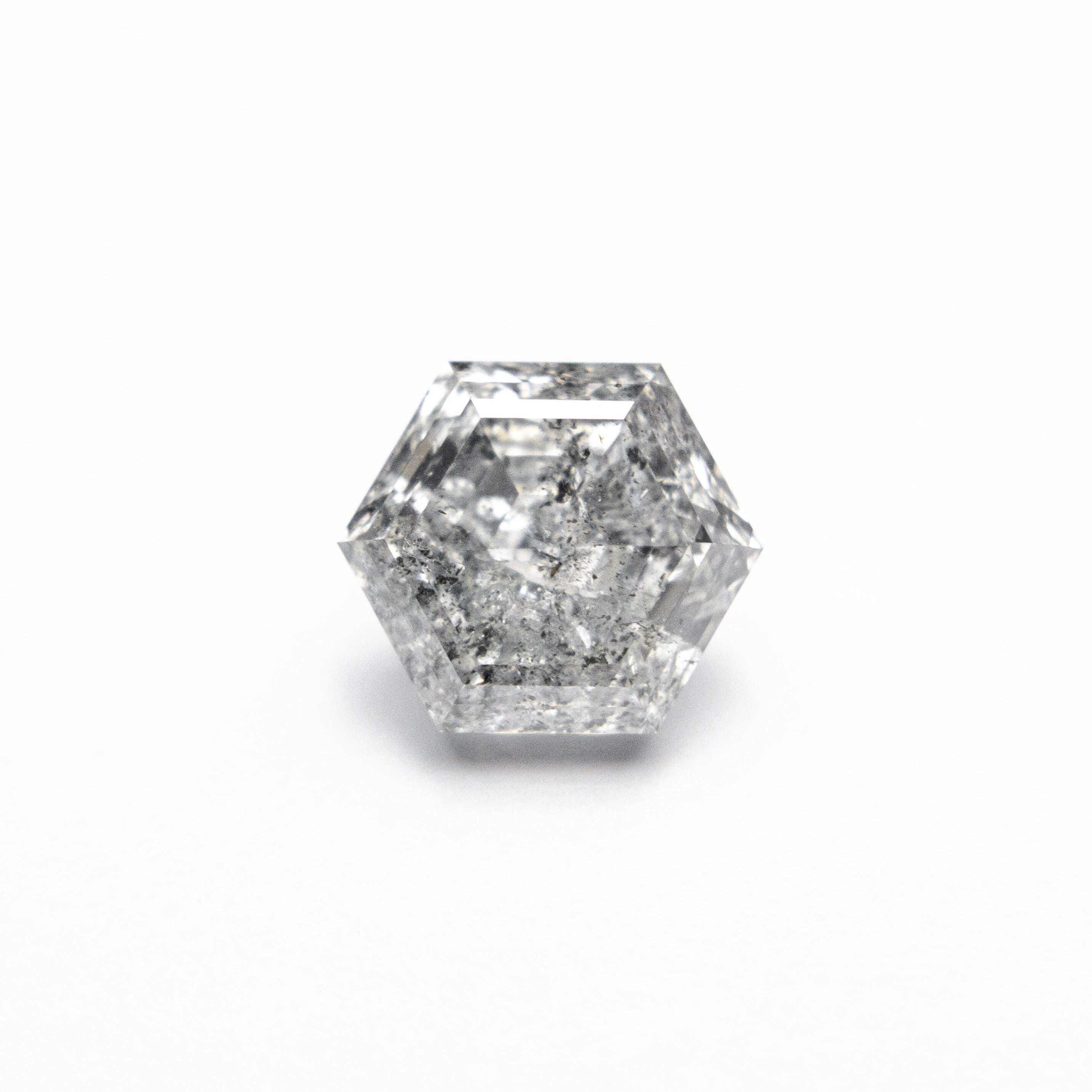 Salt and Pepper Step Cut Diamond - 1.28ct Hexagon