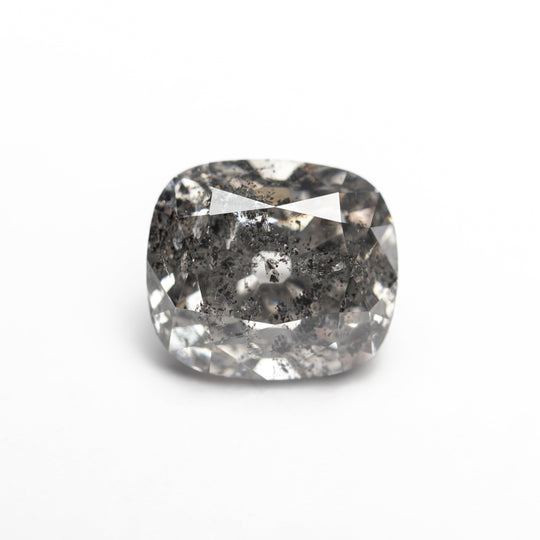 Salt and Pepper Modern Antique Old Mine Cut Diamond - 2.22ct Cushion