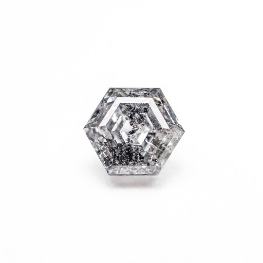 Salt and Pepper Step Cut Diamond - 1.04ct Hexagon