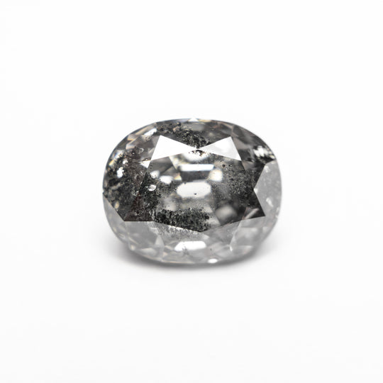 Salt and Pepper Modern Antique Old Mine Cut Diamond - 2.45ct Cushion