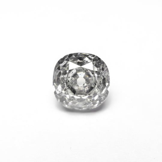 Salt and Pepper Modern Antique Old Mine Cut Diamond - 1.61ct Cushion
