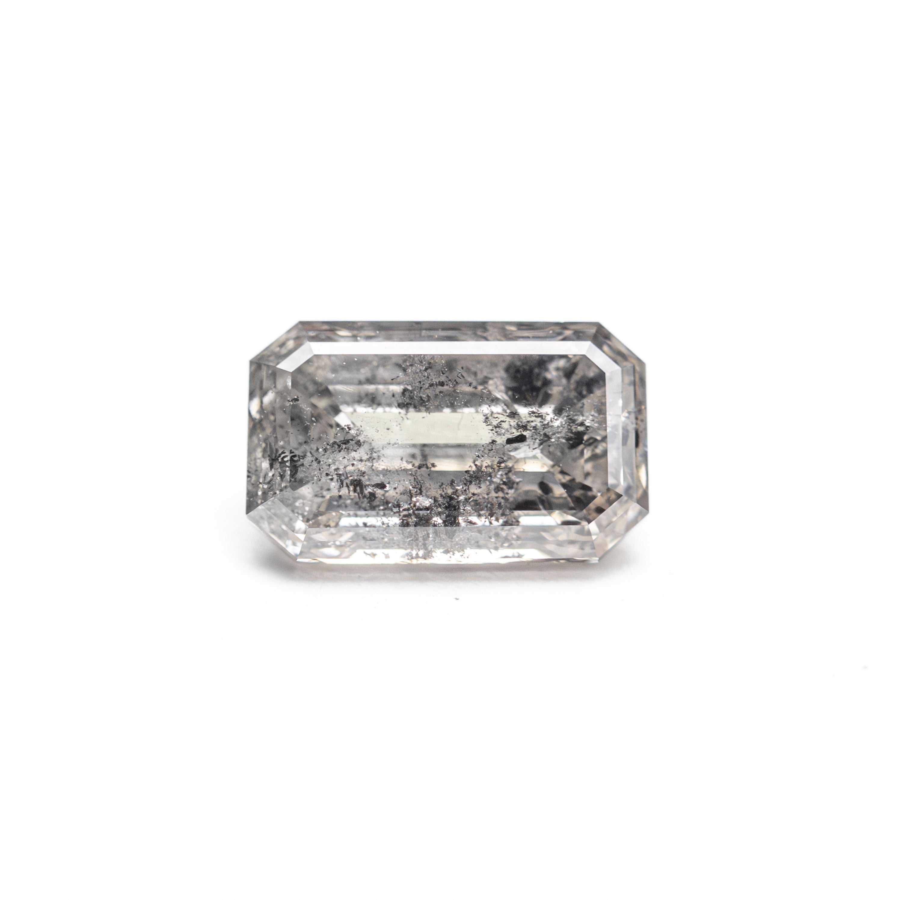 Salt and Pepper Step Cut Diamond - 1.13ct Cut Corner Rectangle