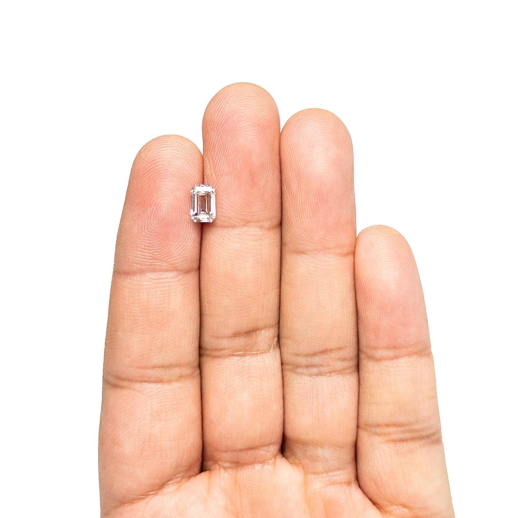 Salt and Pepper Step Cut Diamond - 1.08ct Cut Corner Rectangle