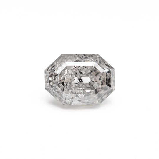 Salt and Pepper Step Cut Diamond - 1.50ct Cut Corner Rectangle