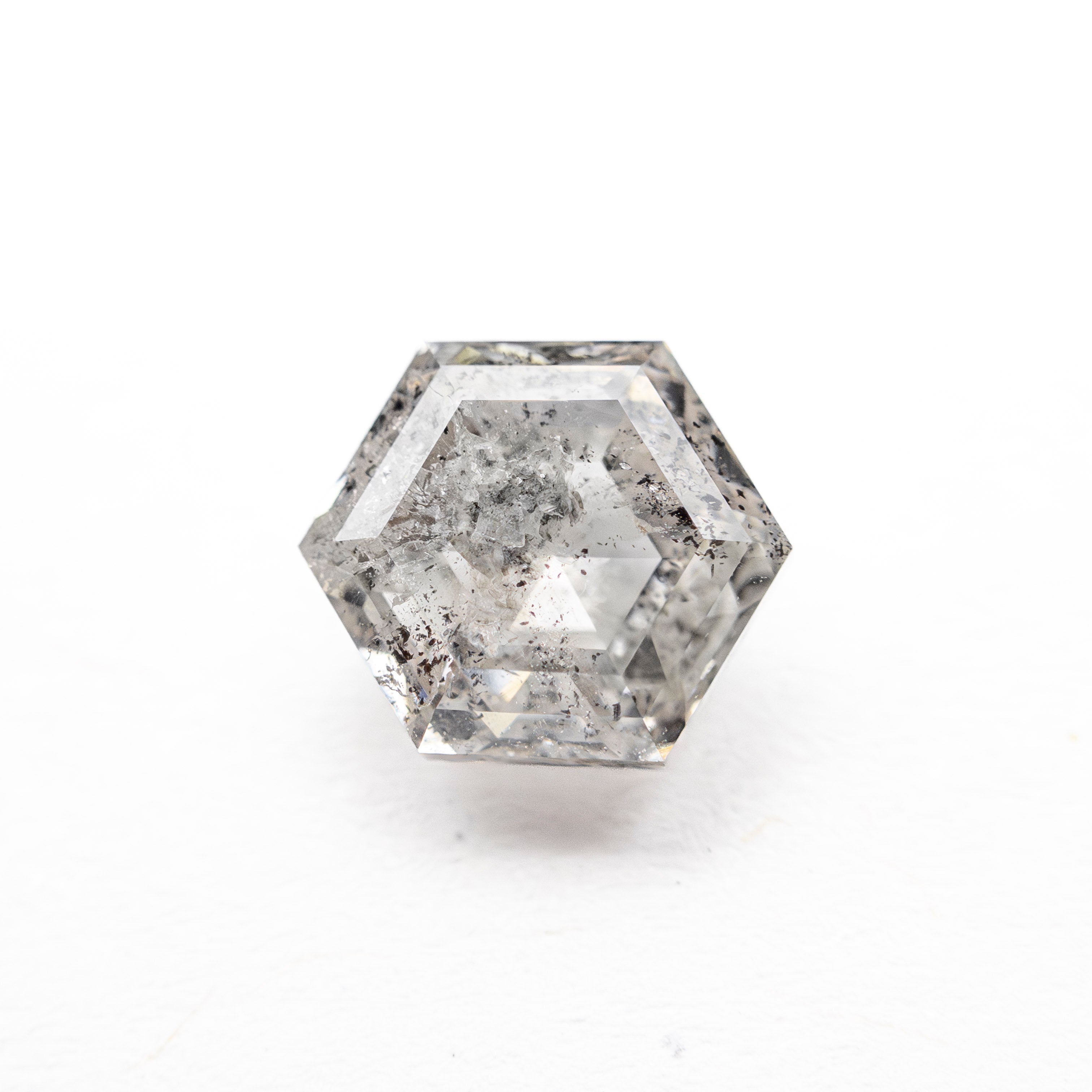Salt and Pepper Step Cut Diamond - 1.69ct Hexagon