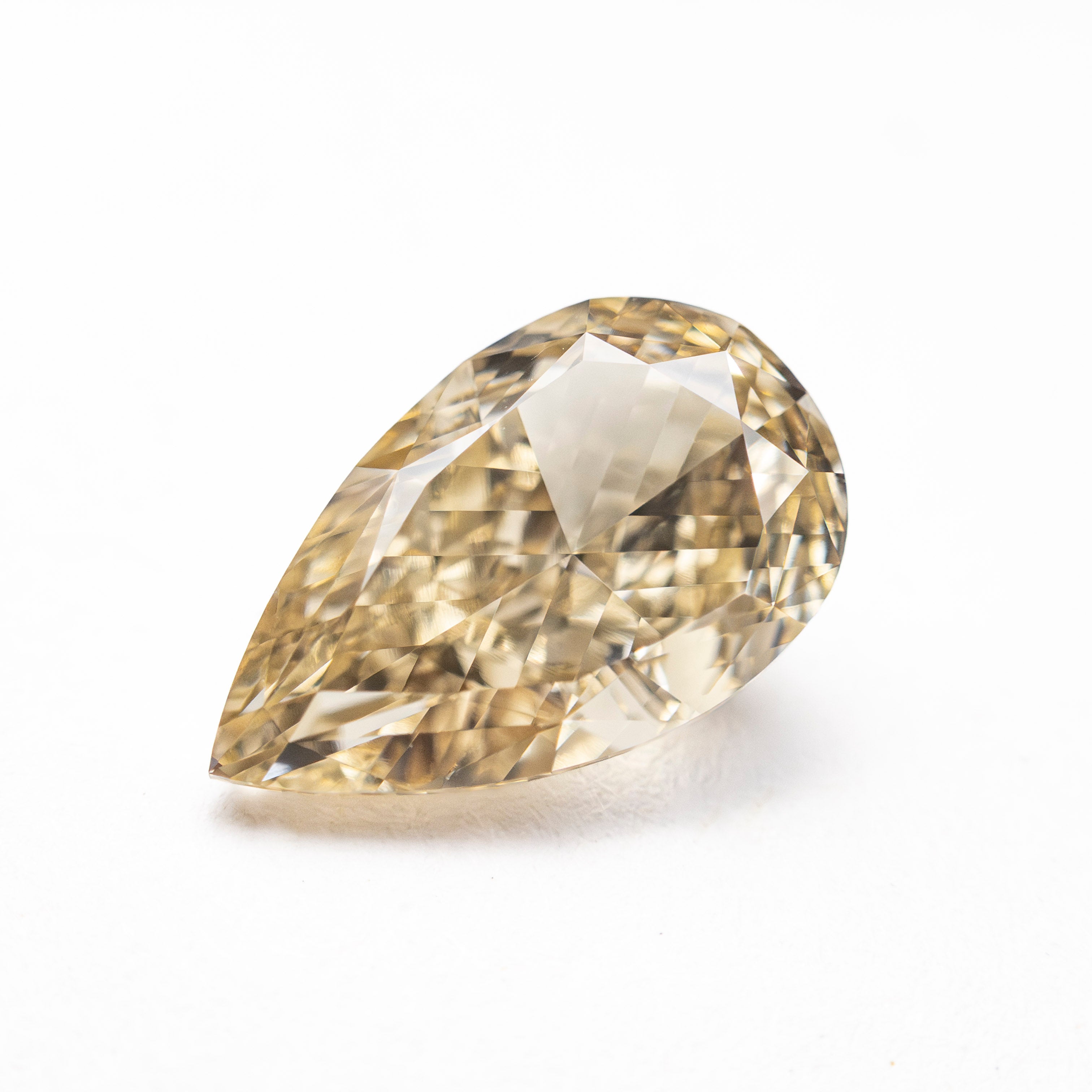 2.23ct 10.76x6.50x4.33mm GIA VVS2 Fancy Brownish Yellow Pear Brilliant 🇨🇦 27709-01 - Foe & Dear