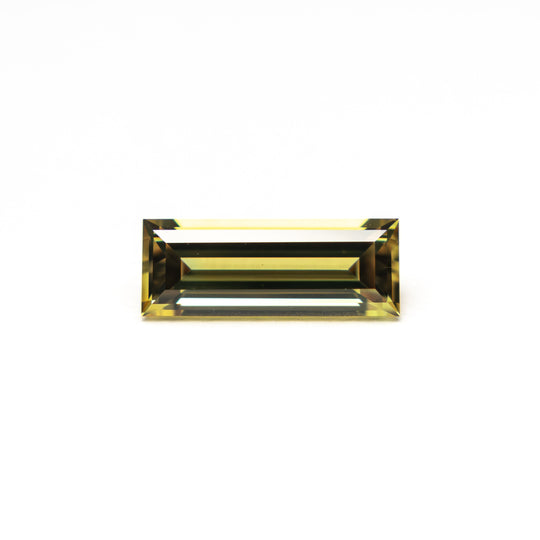 Yellow Step Cut Sapphire - 0.75ct Baguette