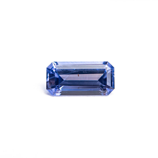Blue Step Cut Sapphire - 0.62ct Cut Corner Rectangle