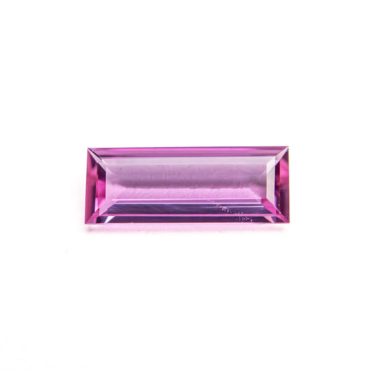 Purple/Pink Step Cut Sapphire - 0.66ct Rectangle