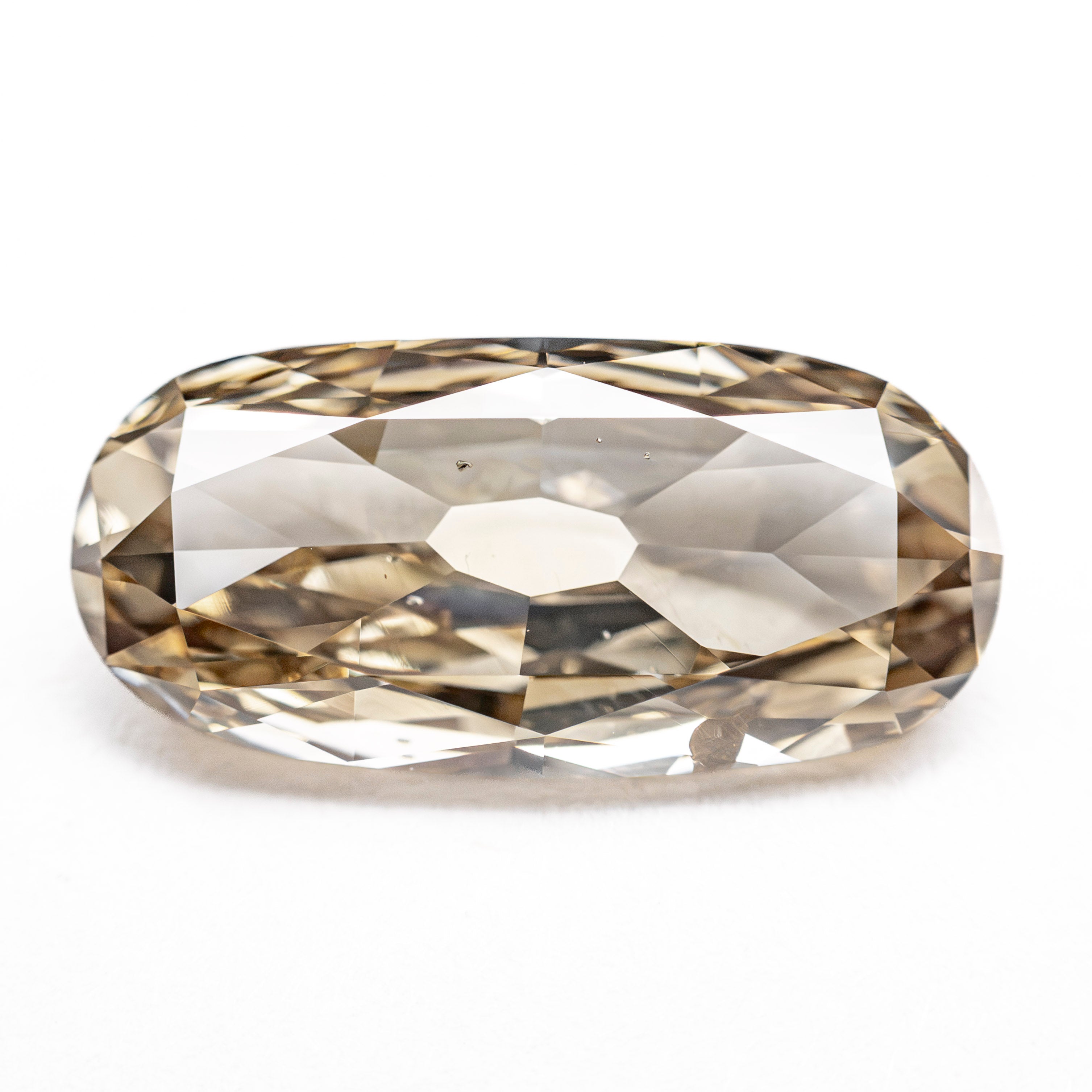 Champagne Modern Antique Brilliant Diamond - 3.01ct Oval