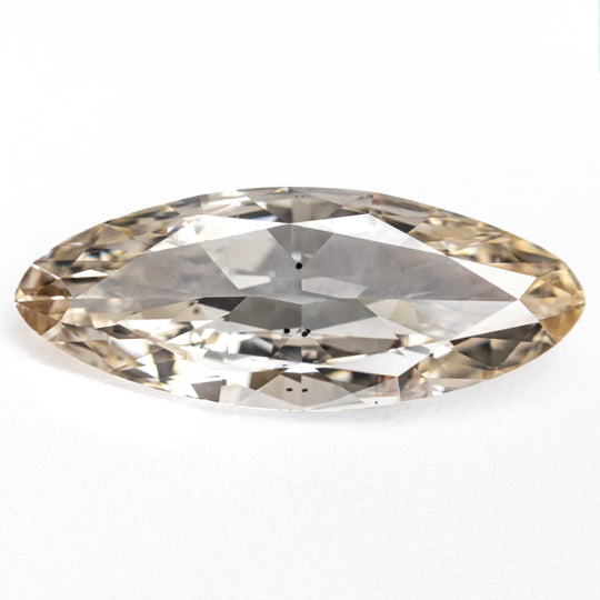 Champagne Modern Antique Brilliant Diamond - 2.72ct Marquise/Oval