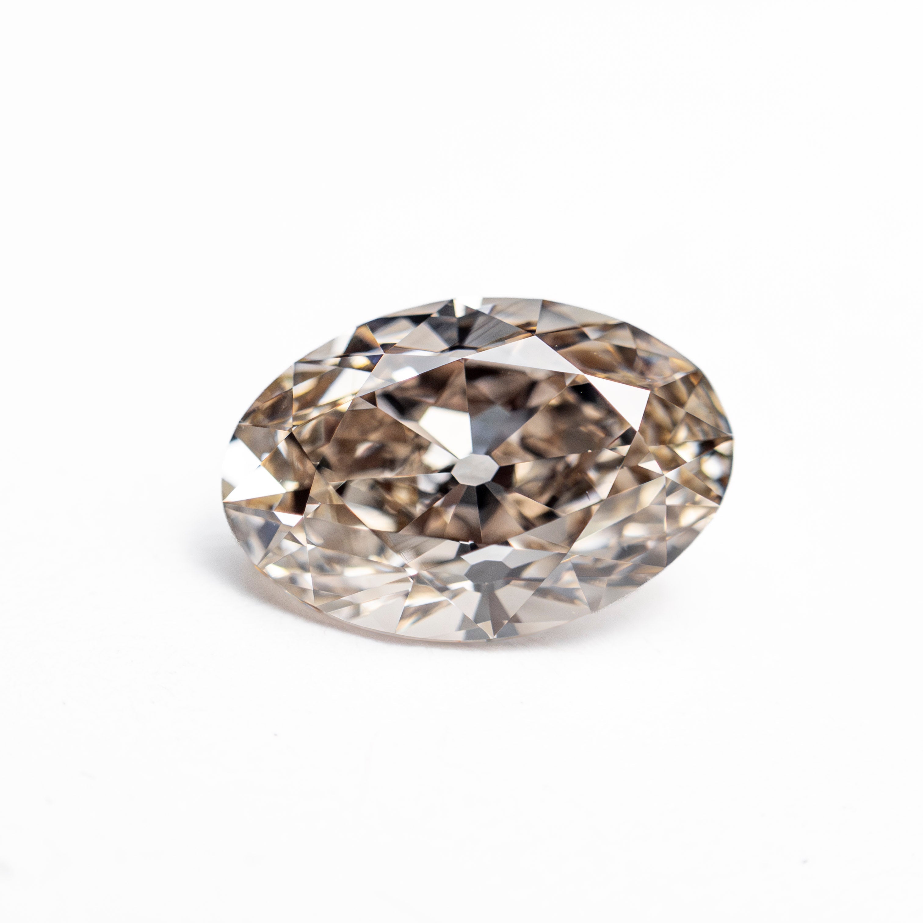 Champagne Modern Antique Brilliant Diamond - 1.65ct Oval