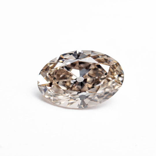 Champagne Modern Antique Brilliant Diamond - 1.65ct Oval