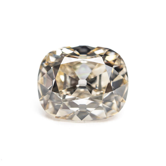Champagne Modern Antique Old Mine Cut Diamond - 3.03ct Cushion
