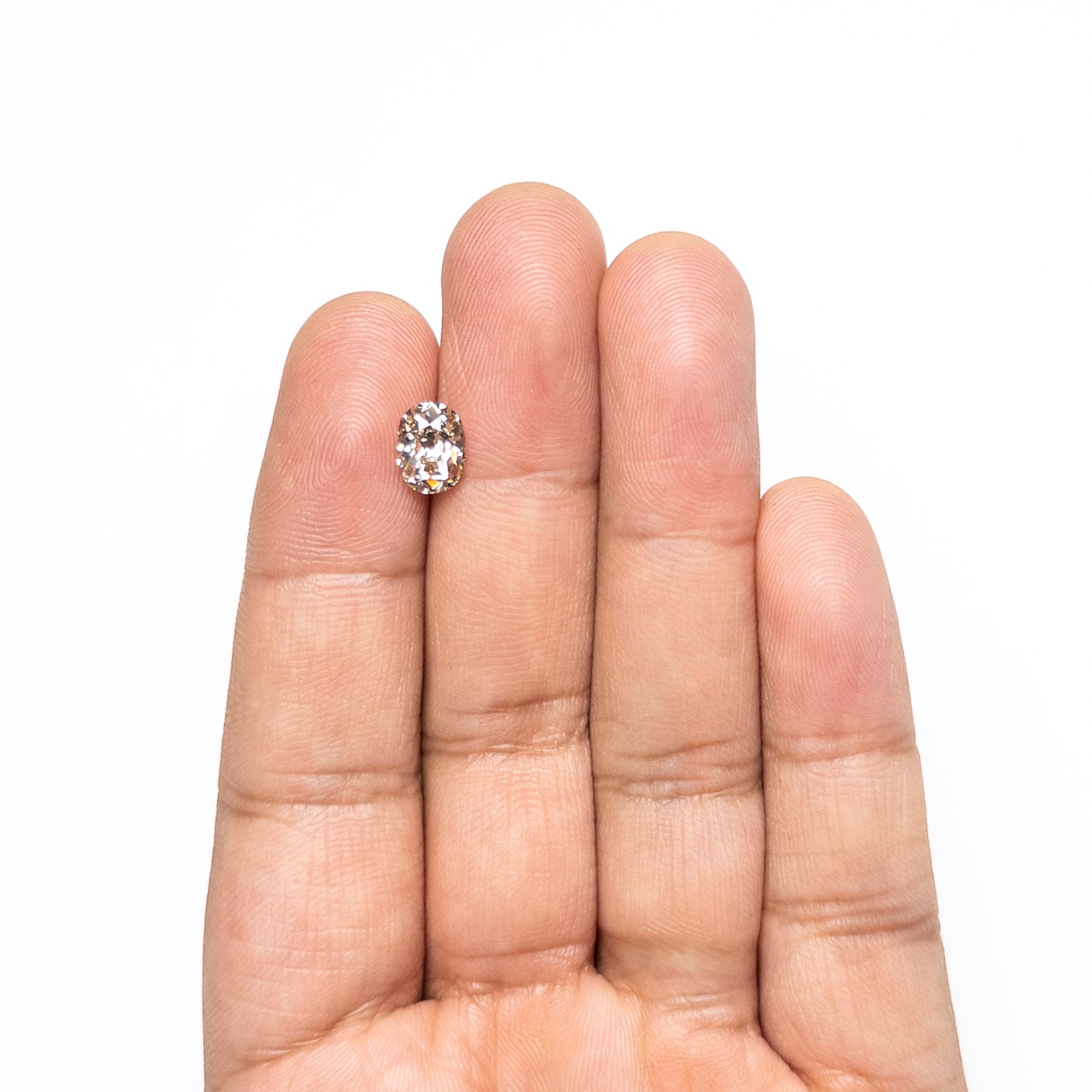 Champagne Modern Antique Old Mine Cut Diamond - 1.50ct Cushion