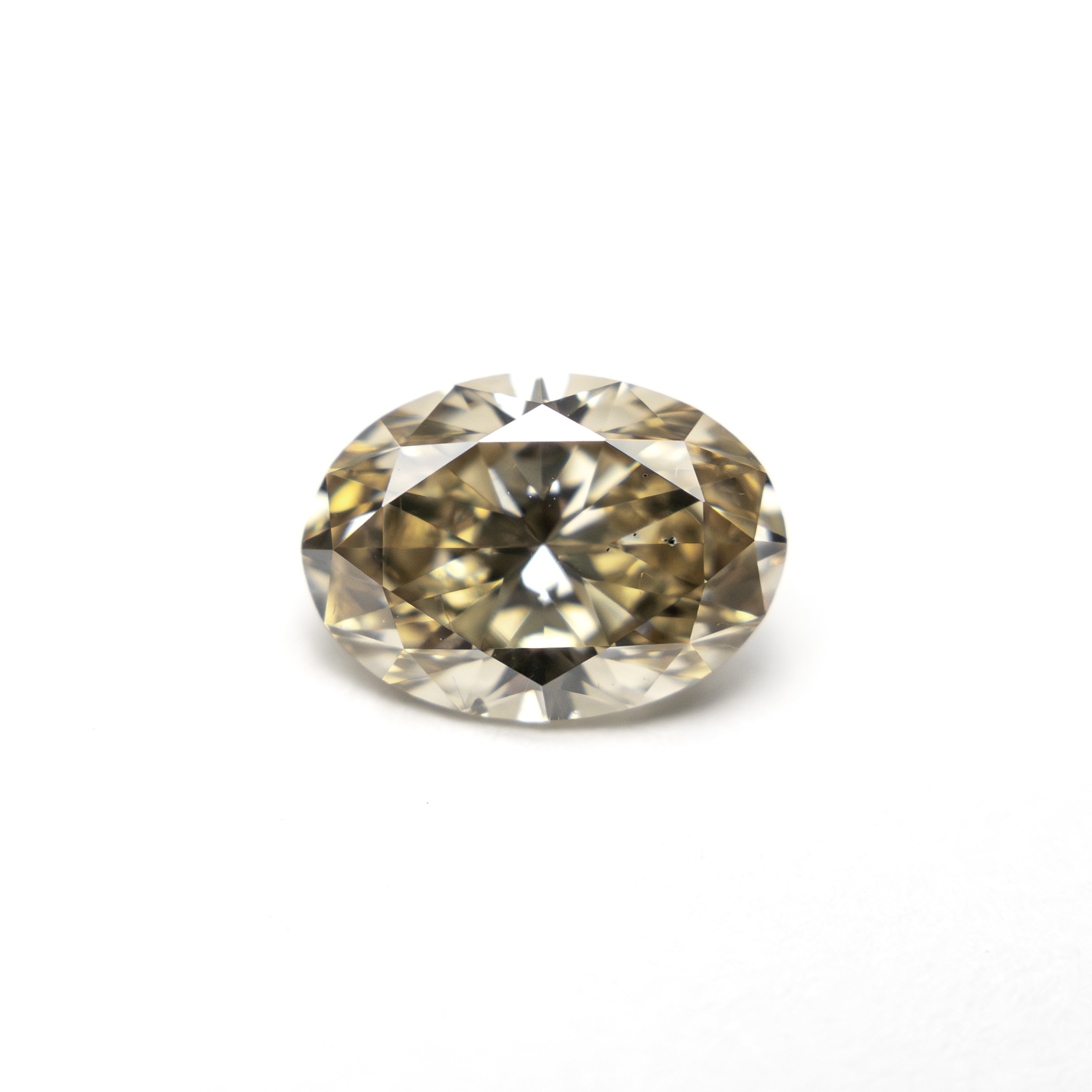 Champagne Brilliant Diamond - 1.02ct Oval