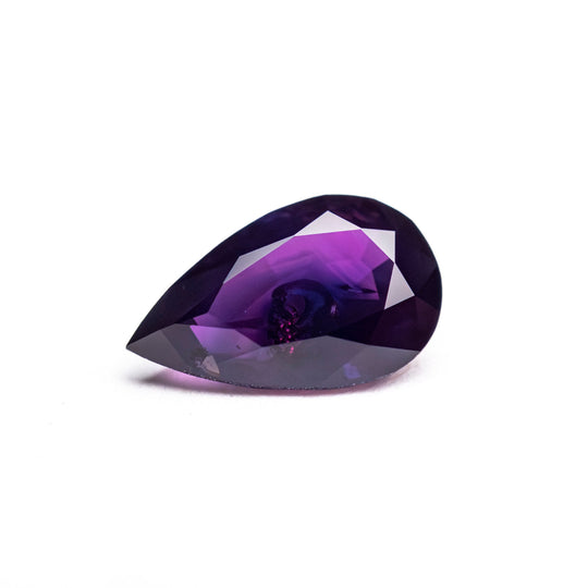 Purple Brilliant Sapphire - 1.52ct Pear