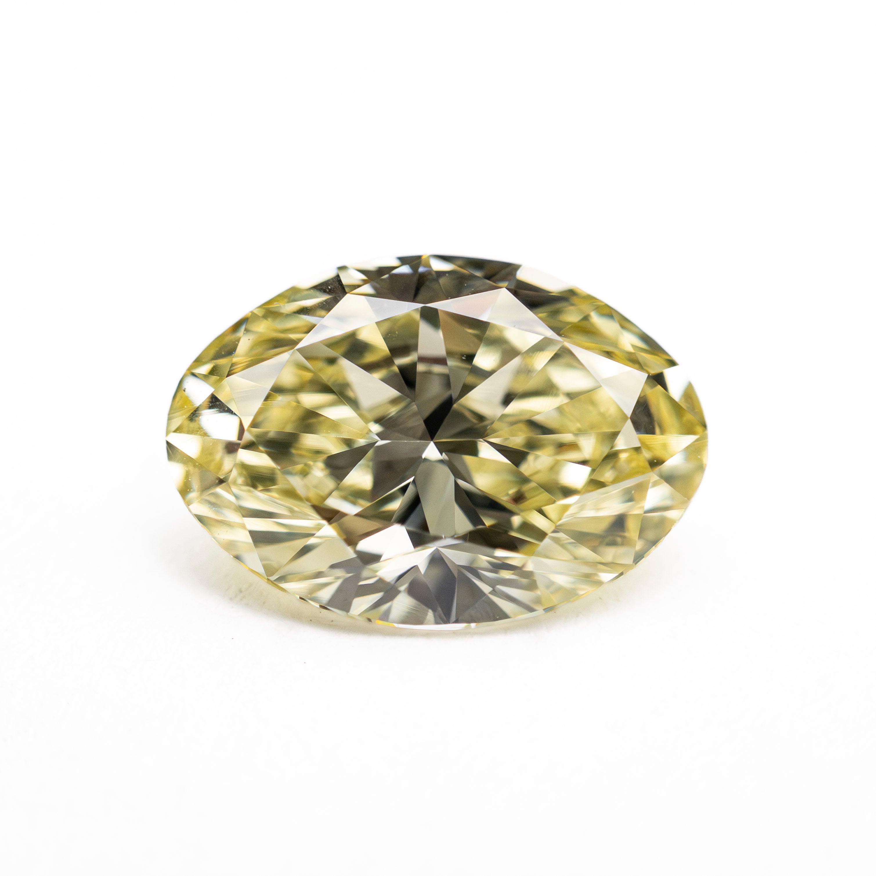 Light Yellow Brilliant Diamond - 2.17ct Oval